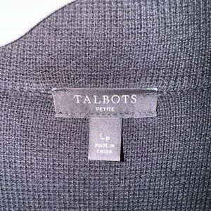 Talbots Classic Black Cardigan with pockets